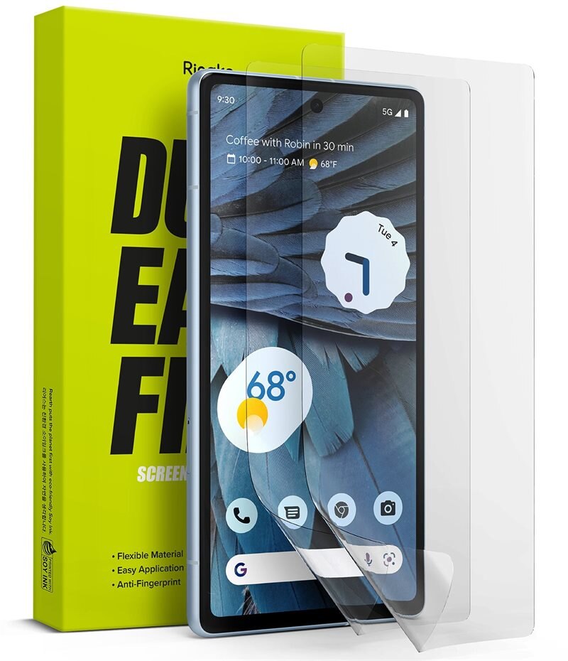 Ringke Dual Easy Screen Protector (2-pack) Google Pixel 7a - Skjermbeskytter - Klar beskyttelse for din skjerm