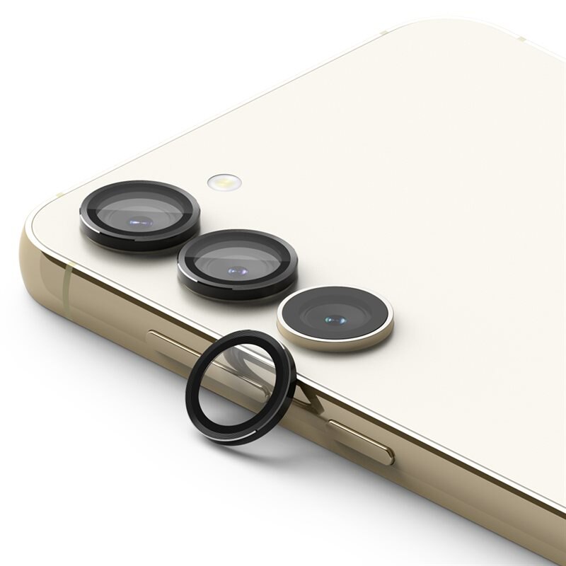 Ringke Camera Lens Frame Glass Samsung Galaxy S23/Galaxy S23 Plus Svart - Kamerabeskytter - Kameralinsedeksel
