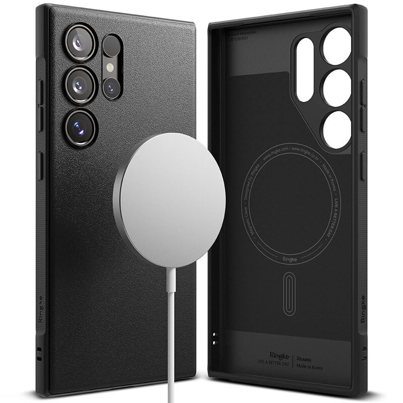 Ringke Onyx Magnetic Case Samsung Galaxy S24 Ultra Black - Stilig MagSafe-deksel