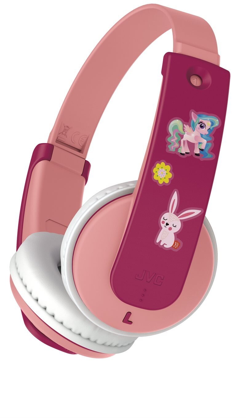 JVC Tinyphones On-Ear Wireless Barnehodetelefon rosa