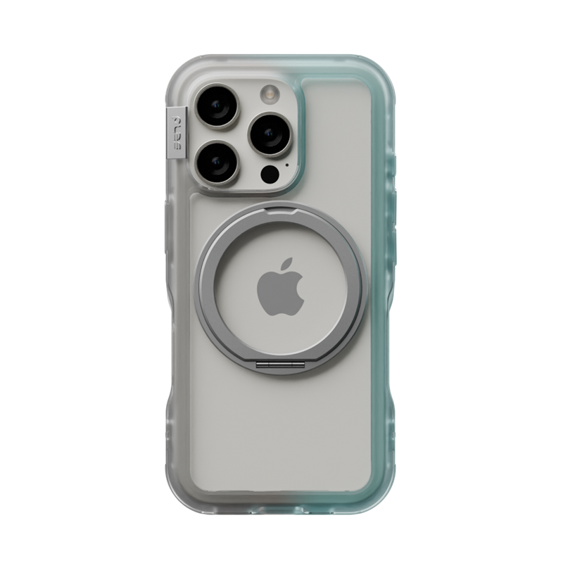 PLES Arche MagSafe Ring Stativ Deksel iPhone 16 Pro Silver/Blue