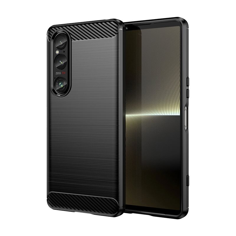 tectTech Sony Xperia 1 VI Deksel TPU Brushed Svart - Mobildeksel