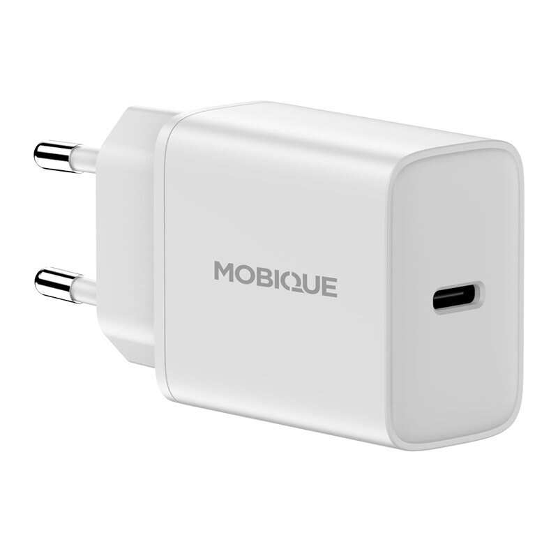 Mobique Vegglader USB-C 20W PD hvit