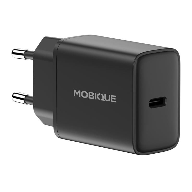 Mobique Vegglader USB-C 20W PD svart