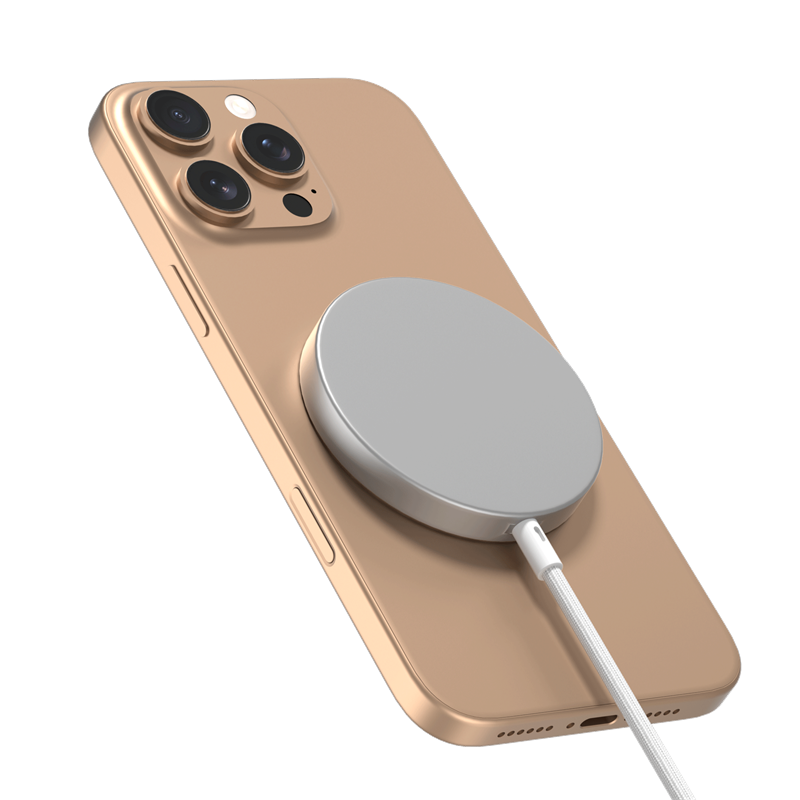 Apple iPhone 13 Qi2 15W Magnetisk Trådløs Ladeplate hvit