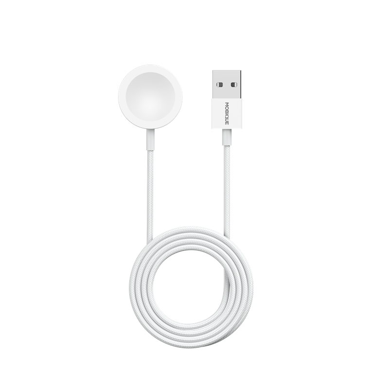 Mobique Apple Watch Series 8 41mm Magnetisk lader USB-A Hvit