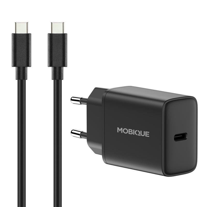 Komplett lader Nintendo Switch 2 - 2m kabel og vegglader USB-C Svart