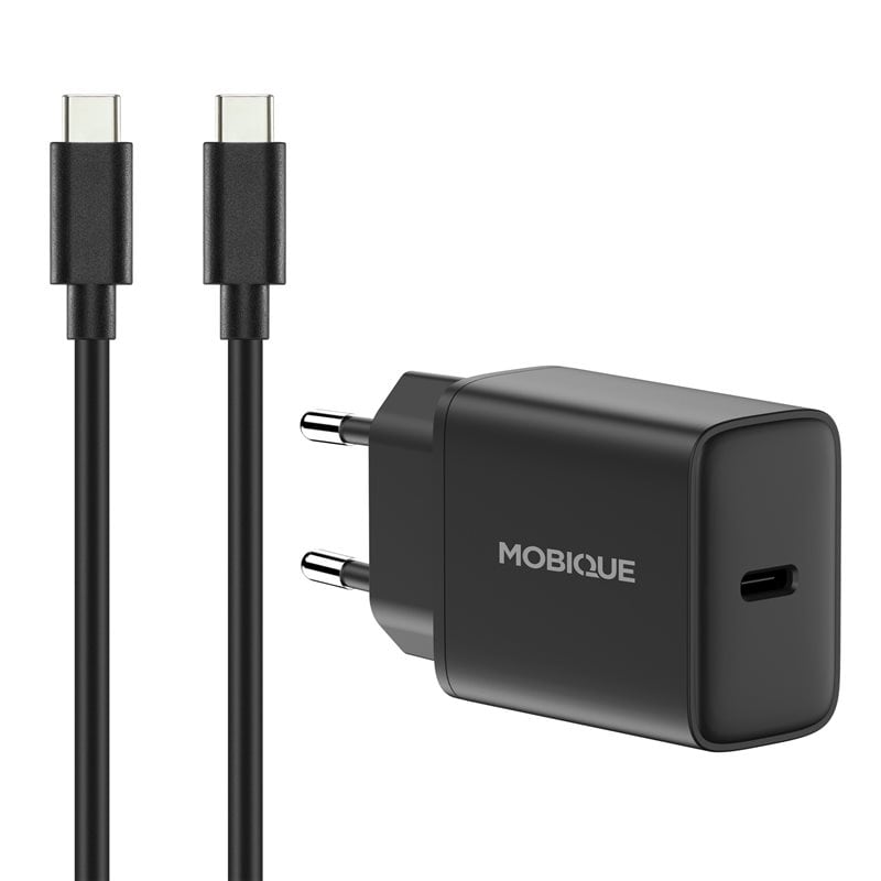 Komplett lader Samsung Galaxy A16 - 2m kabel og vegglader USB-C Svart