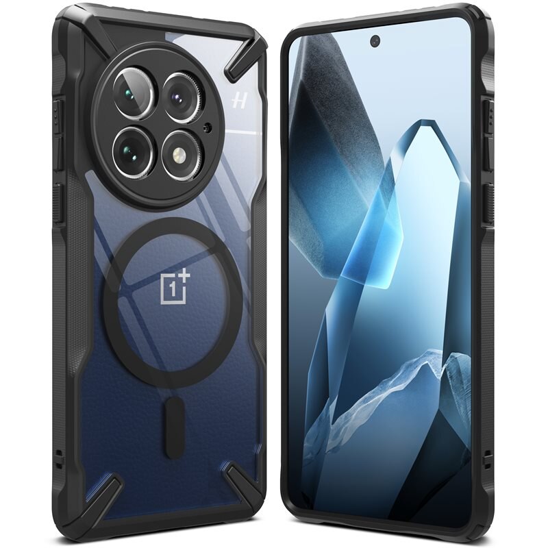 Ringke Fusion X Magnetic MagSafe Case OnePlus 13 Matte Black - Støtsikkert MagSafe-deksel