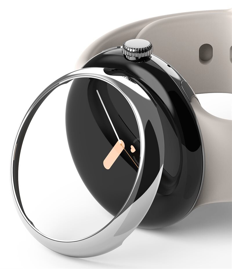 Ringke Bezel Styling Google Pixel Watch Silver - Deksel til din smartklokke
