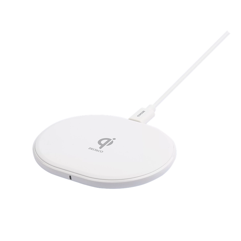 Deltaco 10W Wireless Qi Charging Pad hvit