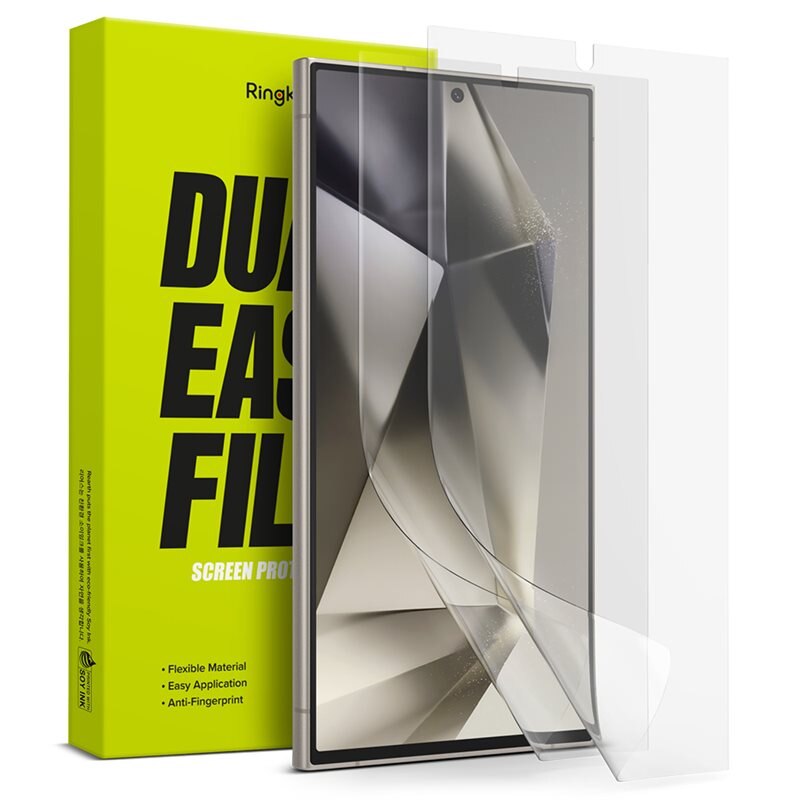 Ringke Dual Easy Screen Protector (2-pack) Samsung Galaxy S24 Ultra - Skjermbeskytter - Klar beskyttelse for din skjerm