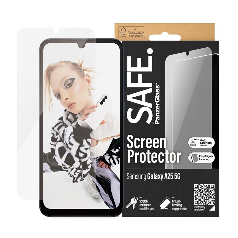 SAFE. by PanzerGlass Samsung Galaxy A25 Skjermbeskytter Ultra Wide Fit (with EasyAligner)