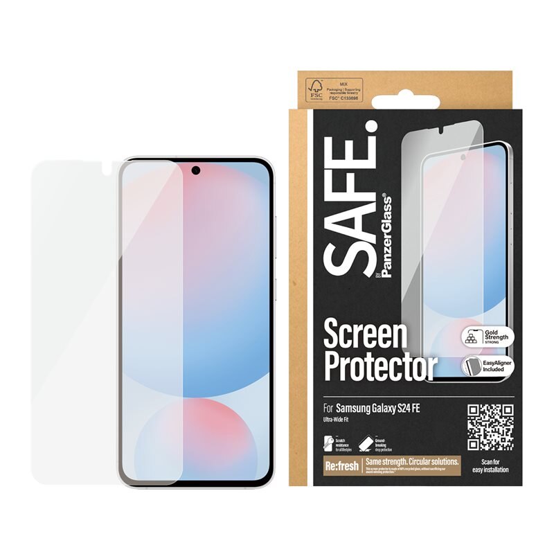 SAFE. by PanzerGlass Samsung Galaxy S24 FE Skjermbeskytter Ultra Wide Fit (with EasyAligner)