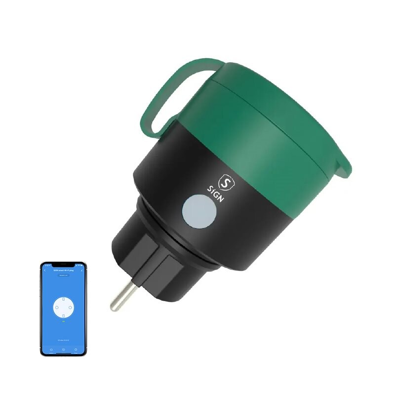 SiGN Smart WiFi Plug Utendørs IP44 16A Svart
