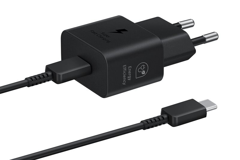 Samsung Power Vegglader + Kabel Fast Charge 25W PD USB-C svart