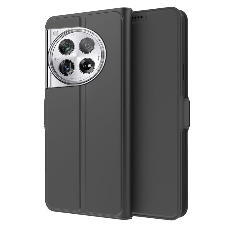 tectTech Slim Card Wallet OnePlus 12R svart - Lommeboksdeksel - Full beskyttelse i et slankt design