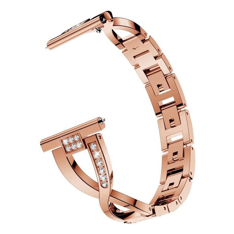 Crystal Bracelet Garmin Forerunner 255 Rose Gold - Elegant reim med glitrende steiner i stilfull design