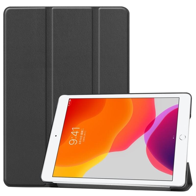 Etui Tri-fold Apple iPad 10.2 8th Gen (2020) Svart - Beskyttende deksel med støttefunksjon