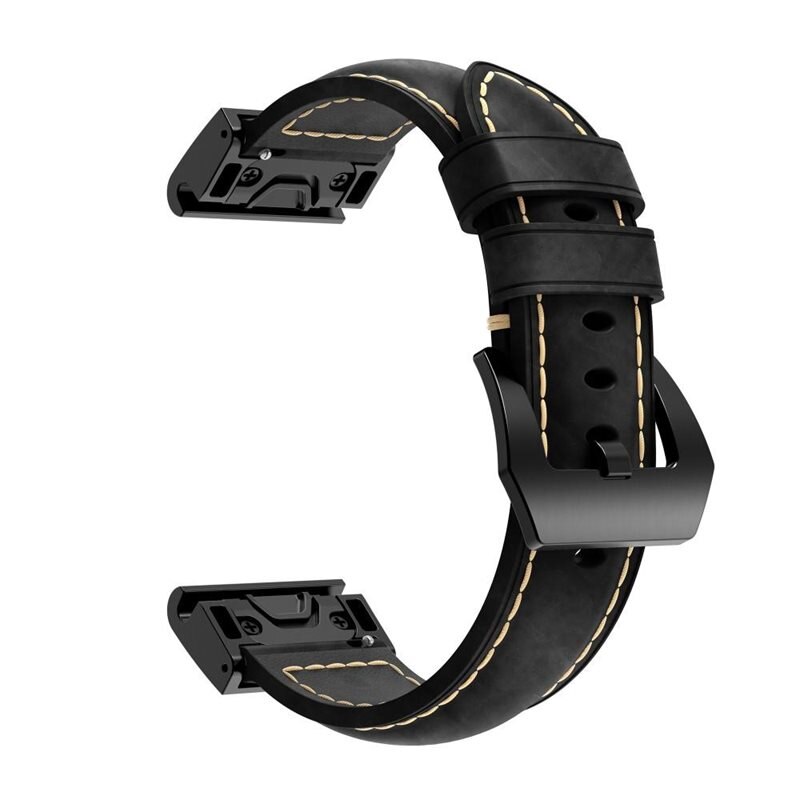 Garmin Tactix 8 51mm Reim Lær Svart - Stilig armbånd i lær