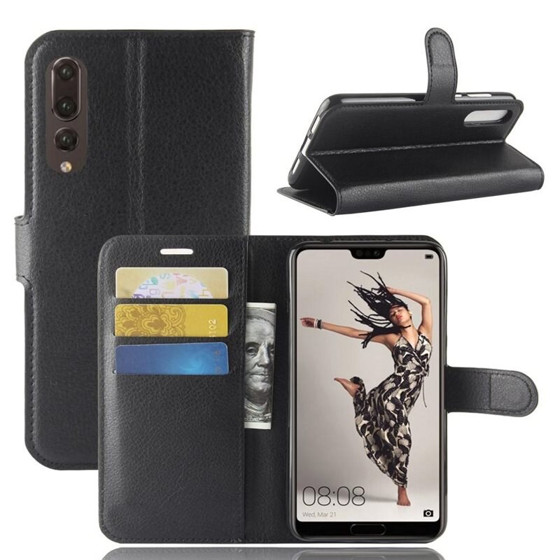 Mobilveske Huawei P20 Pro Svart - Pengepungdeksel med kortlomme