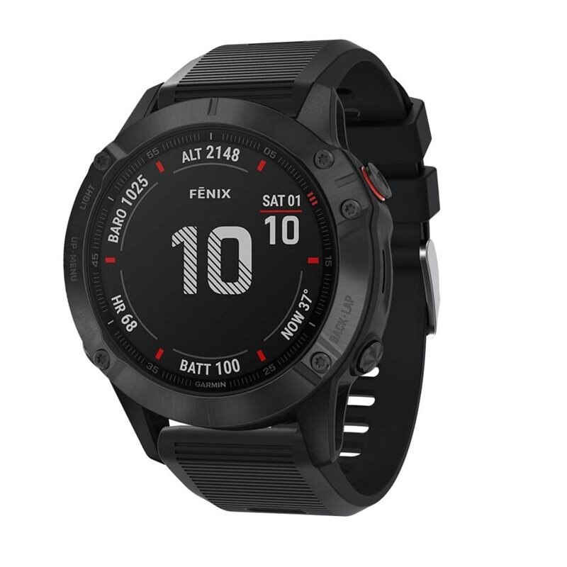 Garmin Instinct 3 50mm Reim Silikon Svart - Sporty armbånd perfekt for treningen