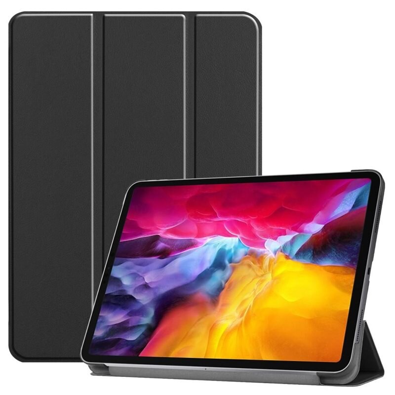 Etui Tri-fold Apple iPad Pro 11 3rd Gen (2021) Svart - Beskyttende deksel med støttefunksjon