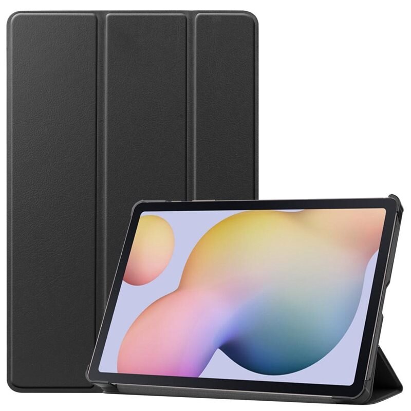 Etui Tri-fold Samsung Galaxy Tab S8/Galaxy Tab S7 Svart - Beskyttende deksel med støttefunksjon
