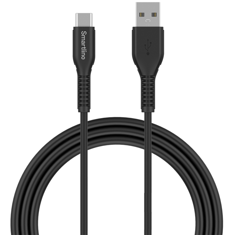 Smartline Strong USB Cable USB-C 2m svart