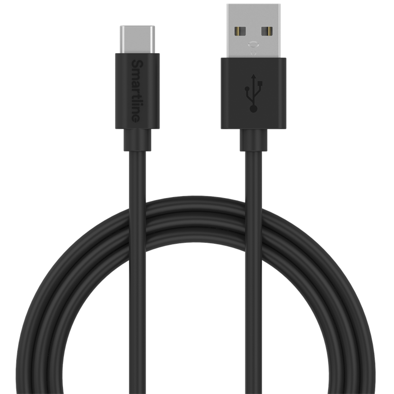 Smartline USB Cable USB-C 2m svart