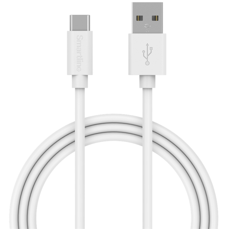 Smartline USB Cable USB-C 2m hvit