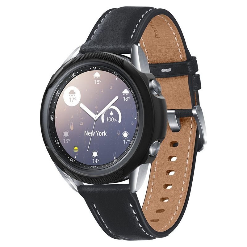 Spigen Galaxy Watch 3 41mm Case Liquid Air Black - Deksel til din smartklokke