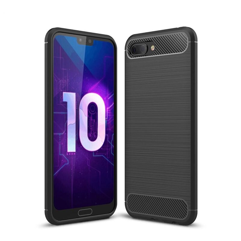 tectTech Huawei Honor 10 Deksel TPU Brushed Svart - Mobildeksel