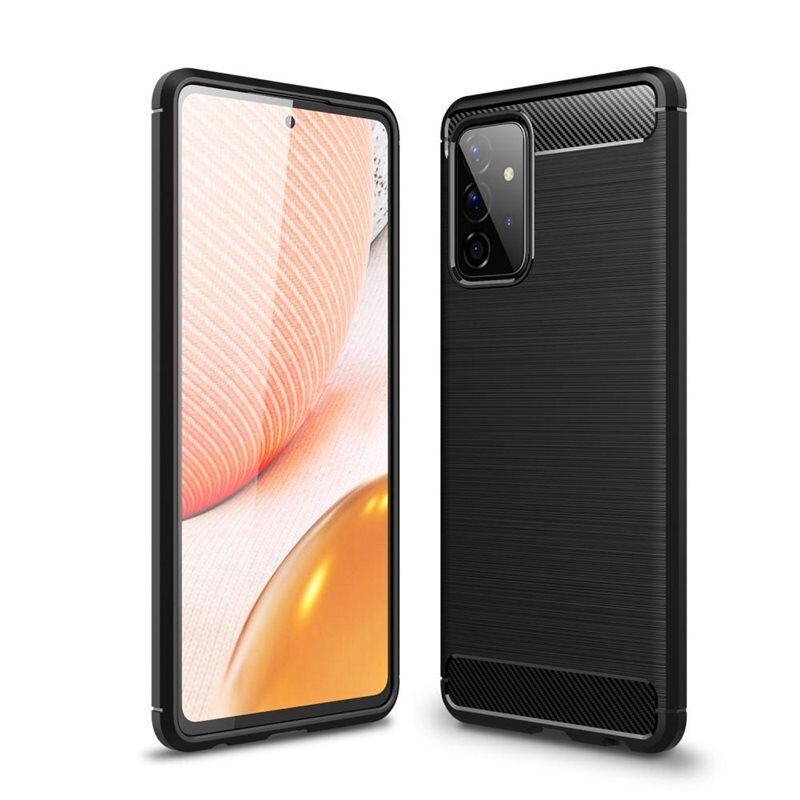 tectTech Samsung Galaxy A72 5G Deksel TPU Brushed Svart - Mobildeksel
