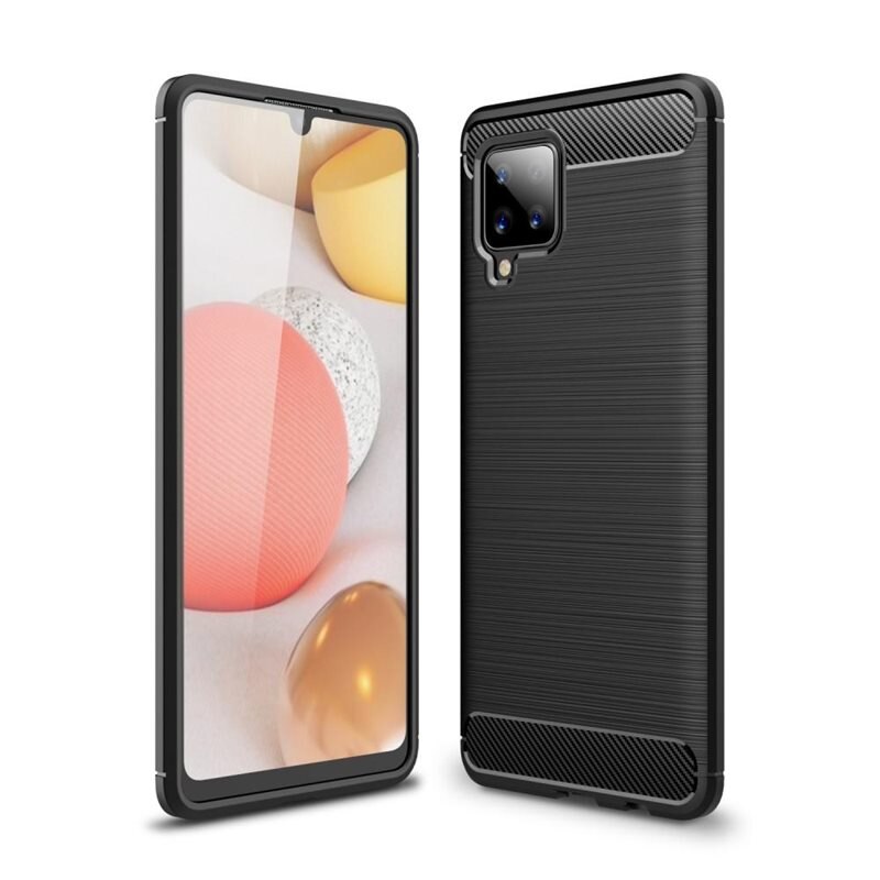 tectTech Samsung Galaxy A42 Deksel TPU Brushed Svart - Mobildeksel