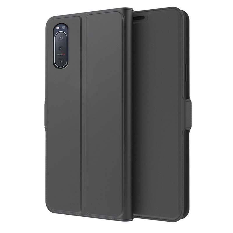 tectTech Slim Card Wallet Sony Xperia 5 II svart - Lommeboksdeksel - Full beskyttelse i et slankt design