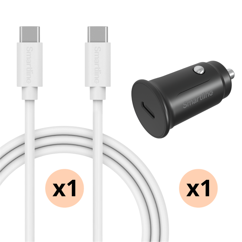 Fullstendig Billader for Xiaomi 14 Ultra - 1m ledning og lader USB-C - Smartline