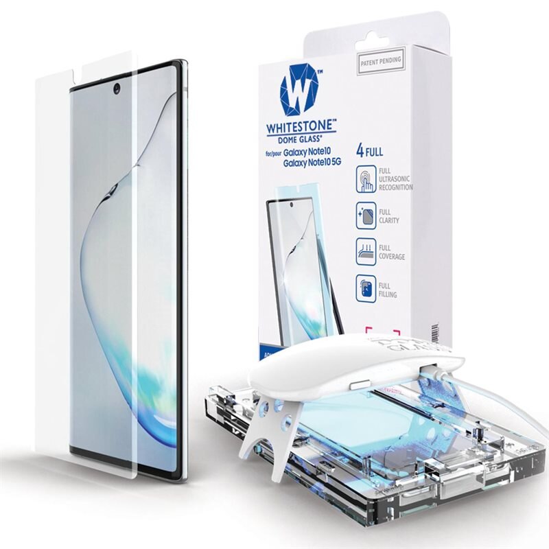 Whitestone Dome Glass Screen Protector Galaxy Note 10 - Herdet glass skjermbeskytter