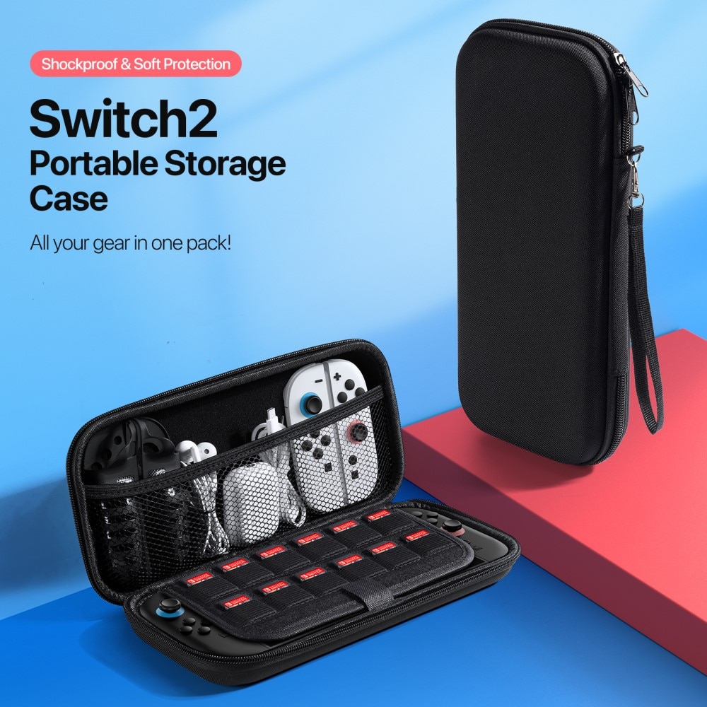 Oppbevaringsveske Nintendo Switch 2 svart