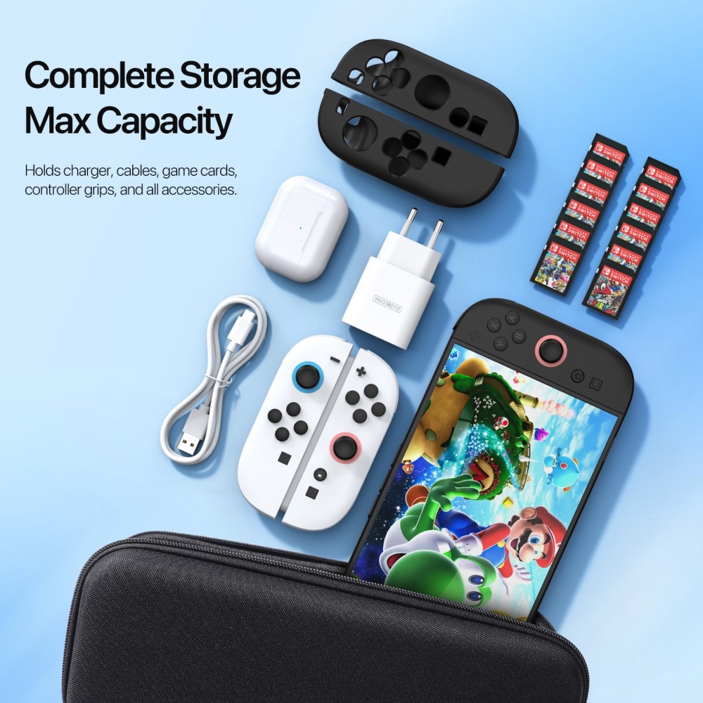 Oppbevaringsveske Nintendo Switch 2 svart
