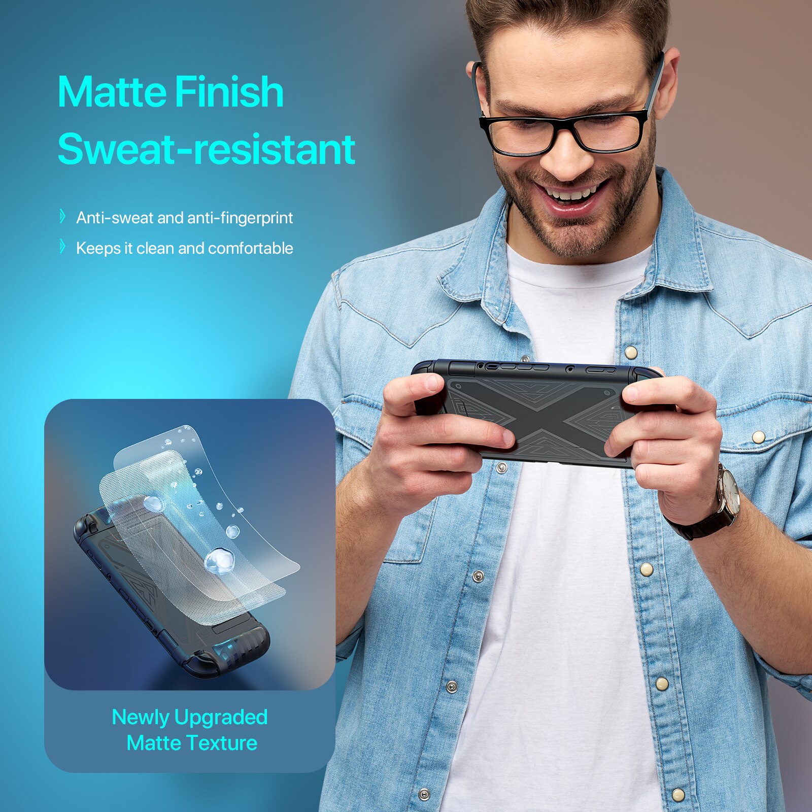 Grip X Deksel Nintendo Switch 2 Svart