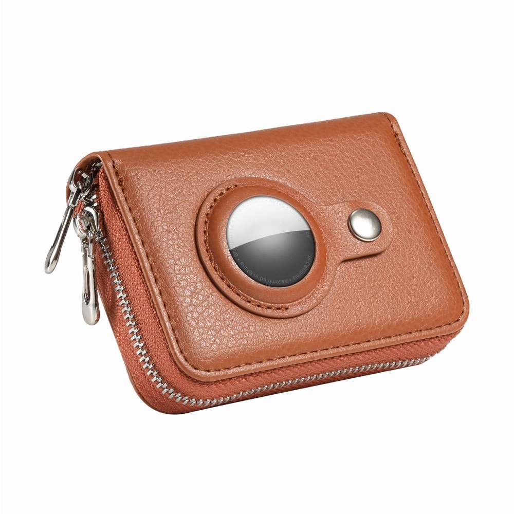 AirTag-lommebok RFID-beskyttelse brun