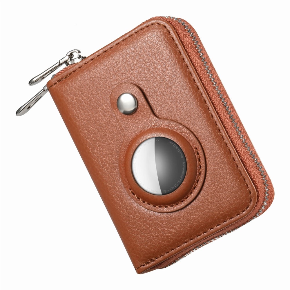 AirTag-lommebok RFID-beskyttelse brun