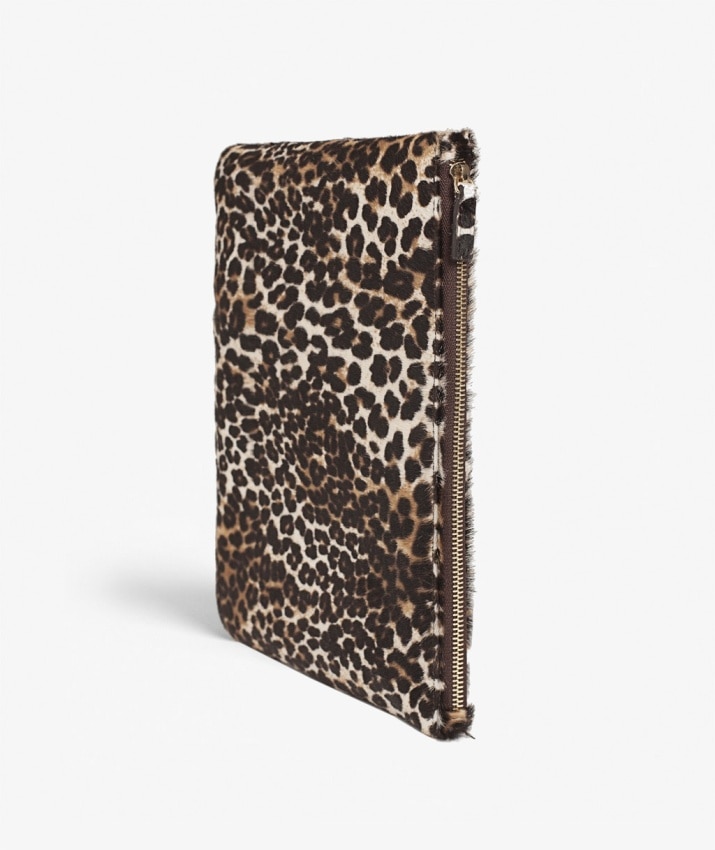 Medium Clutch Pony Mini Leopardo White