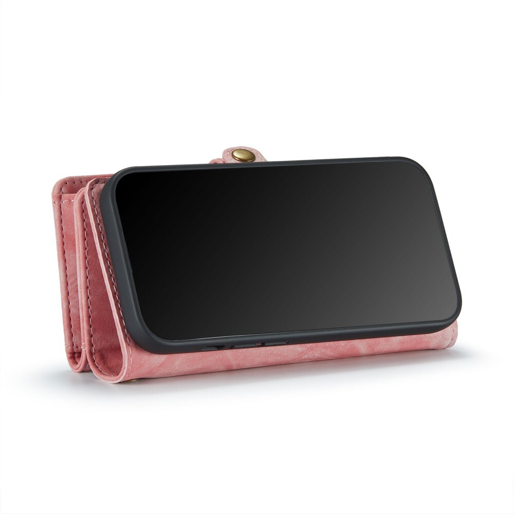 Multi-slot Lommeboksetui iPhone Xr Rosa