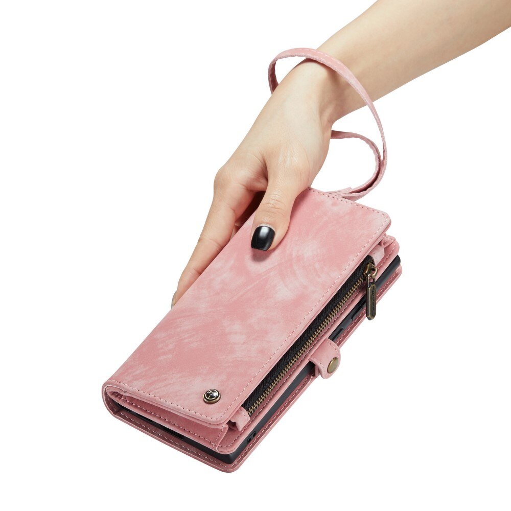Multi-slot Lommeboksetui iPhone Xr Rosa