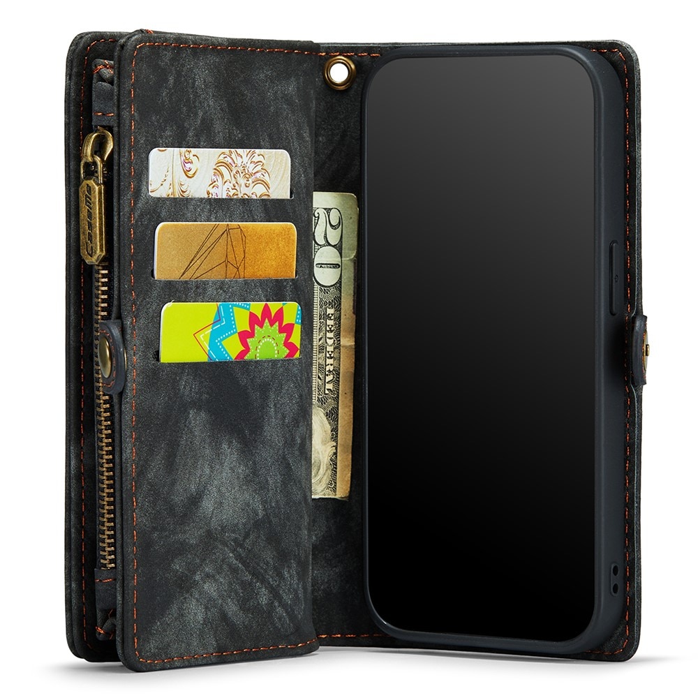 Multi-slot Lommeboksetui iPhone Xs Max Grå