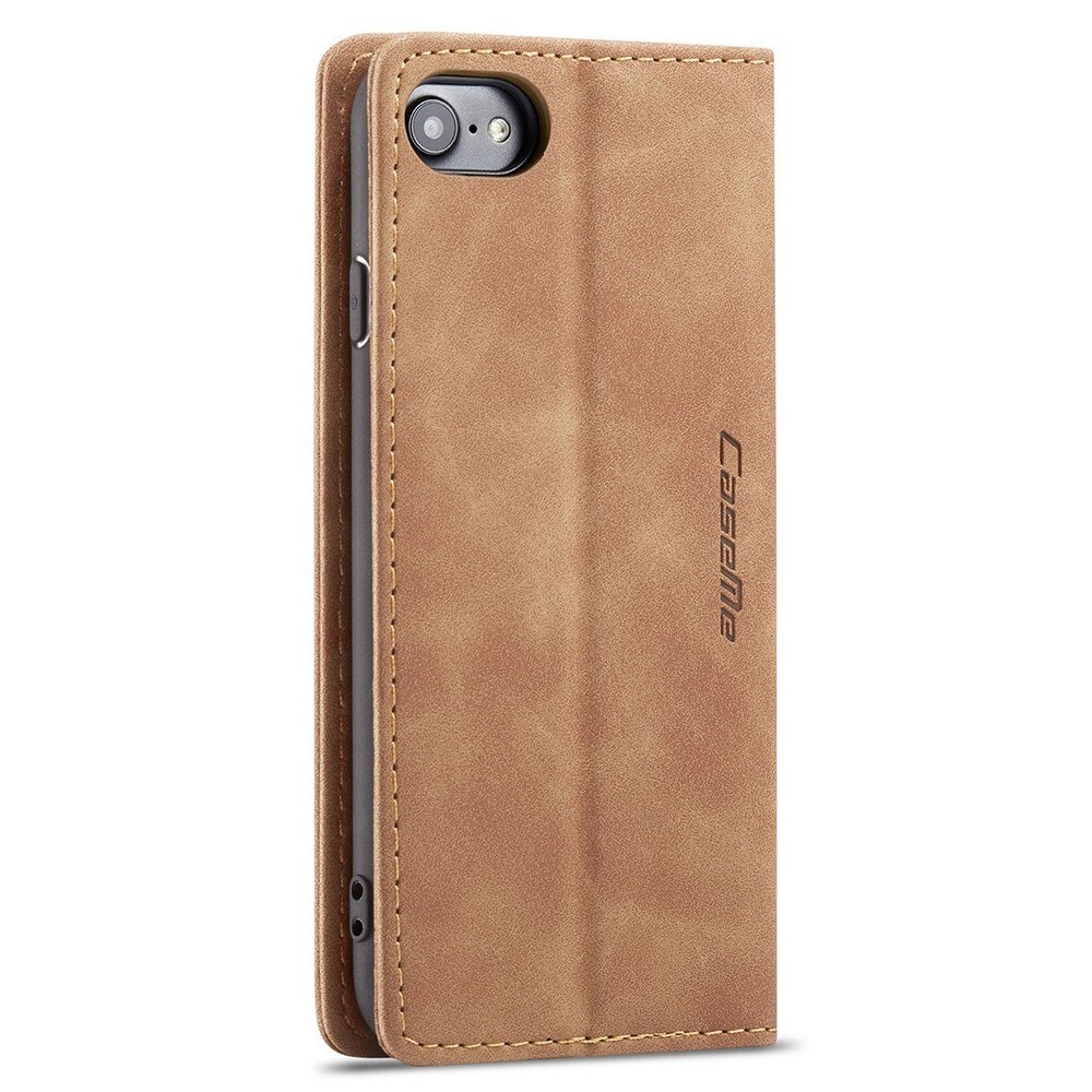 Slim Lommebokveske iPhone 8 cognac