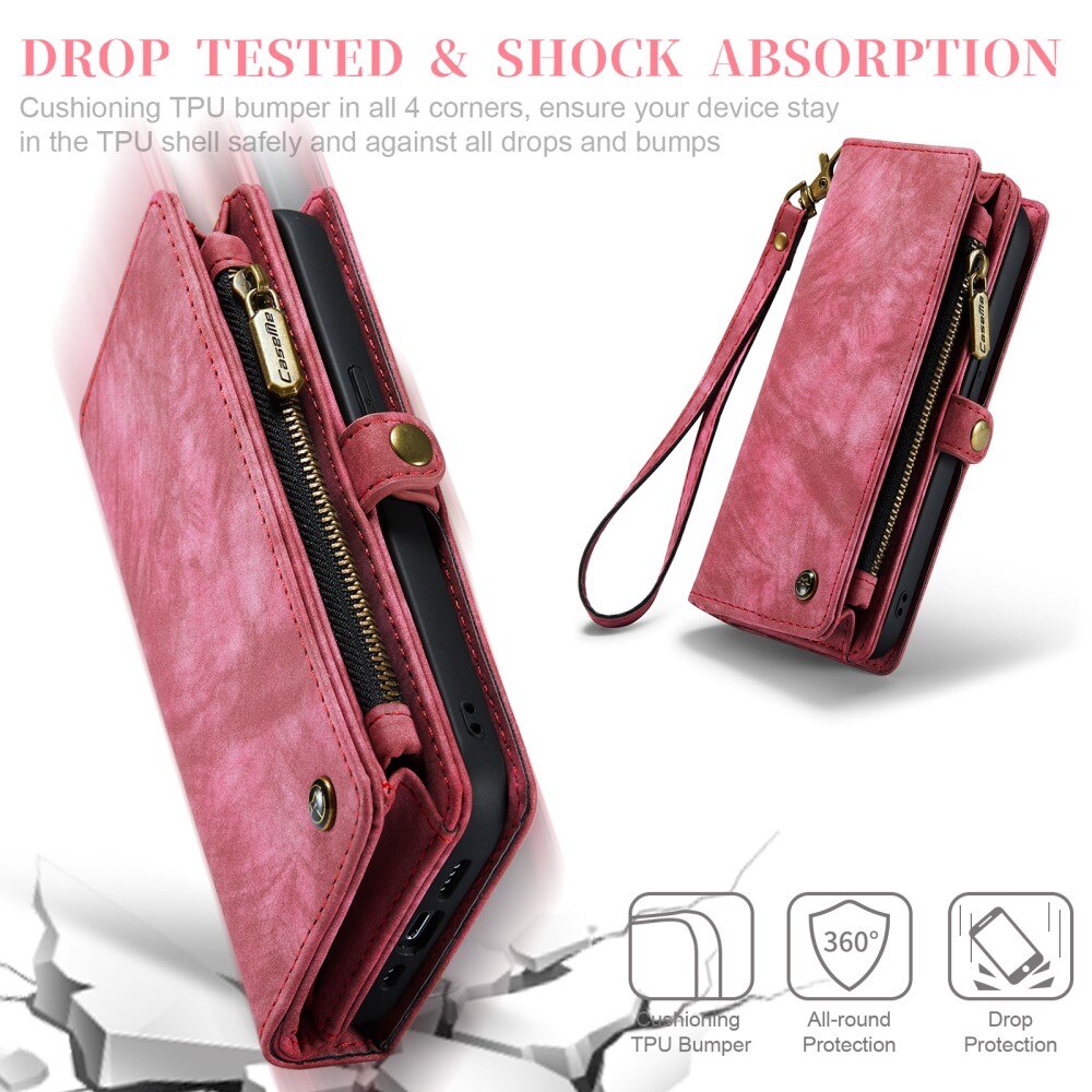 Multi-slot Lommeboksetui Apple iPhone 11 Pro Max Rød
