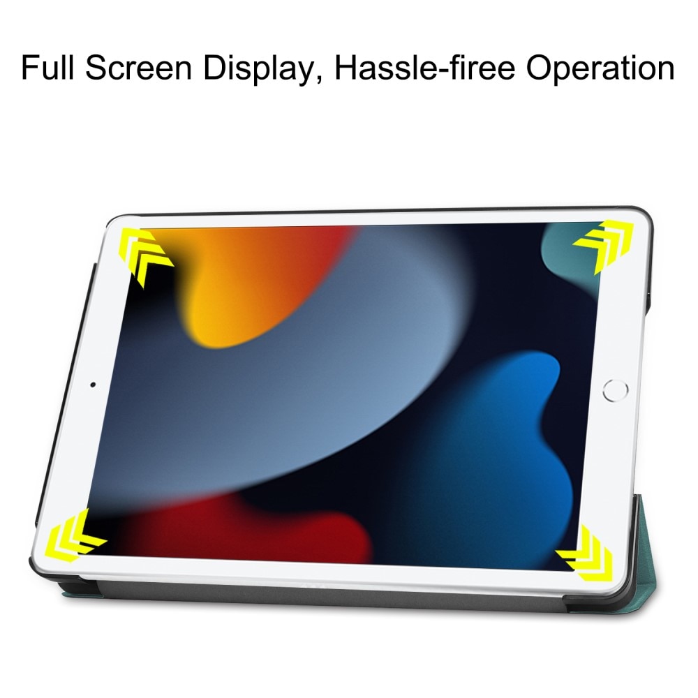 iPad 10.2 8th Gen (2020) Etui Tri-fold grønn